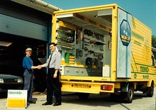 Tridon Scandinavia's promotionbus 1992